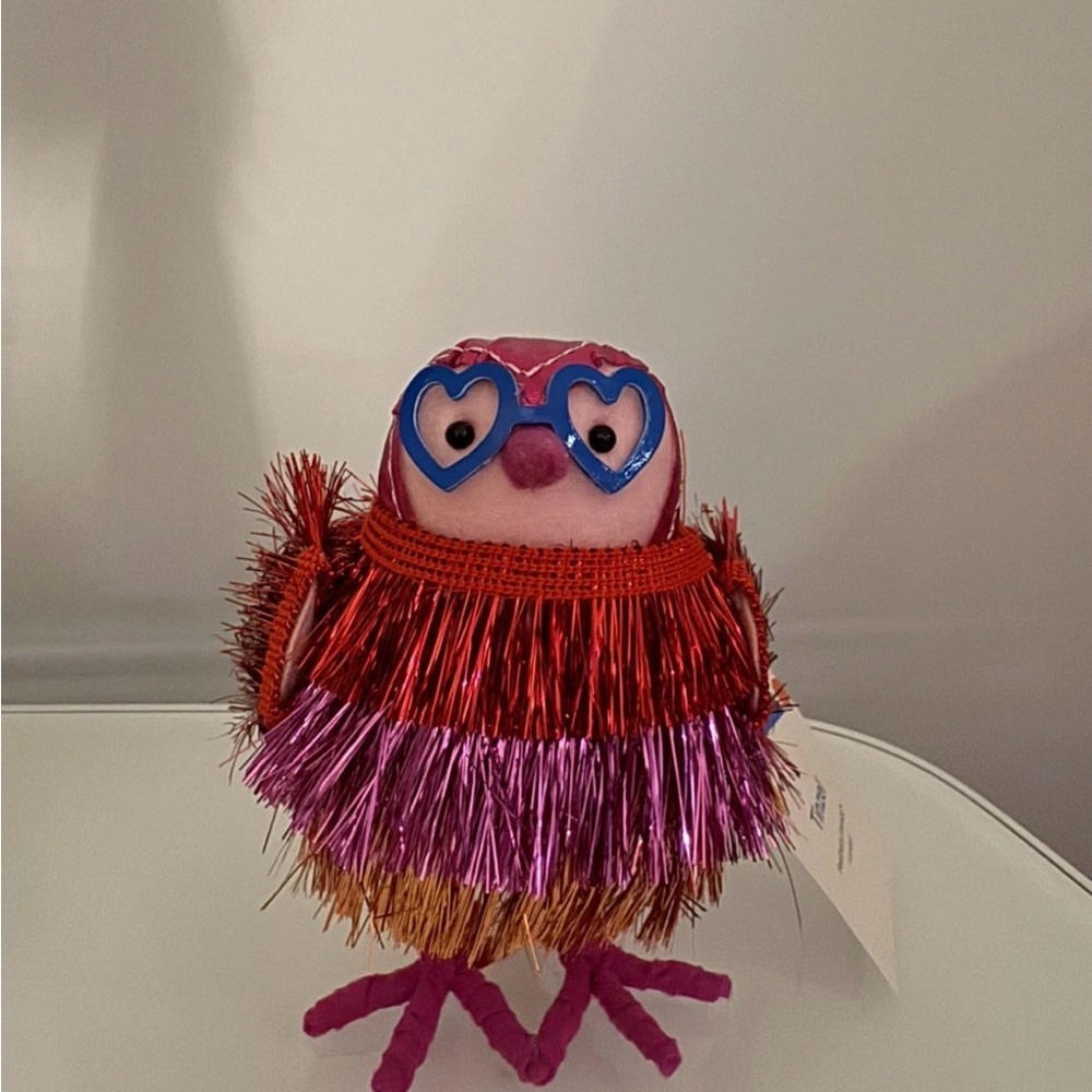 Featherly Birds Figurine Pink Home Decor